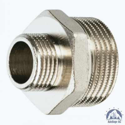 Ниппель переходной нержавеющий DN 15х8 1/2"-1/4" 21,3х13,5 мм AISI 316 двойной НР-НР купить в Шымкенте