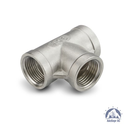 Тройник нержавеющий ВР-ВР-ВР DN 65 2 1/2" 76,1 мм AISI 304 купить в Шымкенте