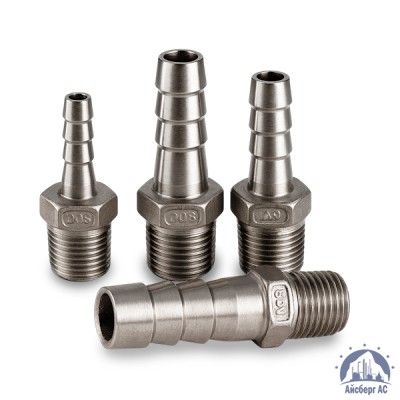 Штуцер шланговый нержавеющий «ёлочка» DN 50 2" 60,3х50 мм AISI 316 НР купить в Шымкенте