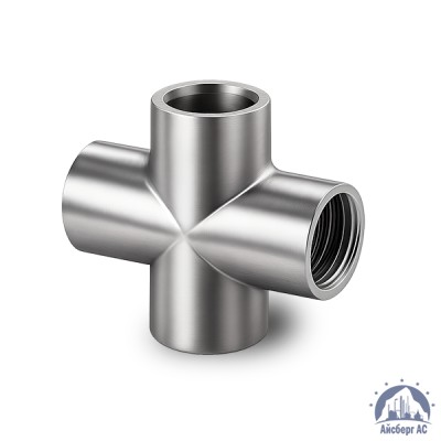 Крестовина нержавеющая DN 15 1/2" 21,3 мм AISI 304 ВР-ВР-ВР-ВР купить в Шымкенте