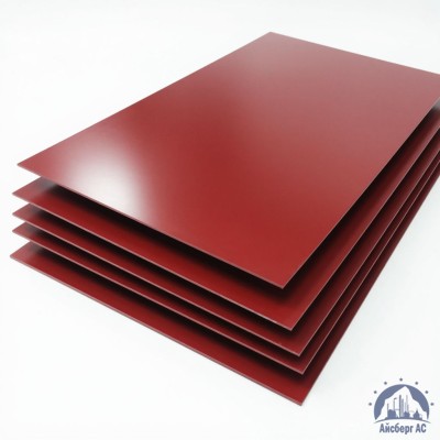 Лист с полимерным покрытием 0,45х1250х2500 мм RAL 3011 купить в Шымкенте