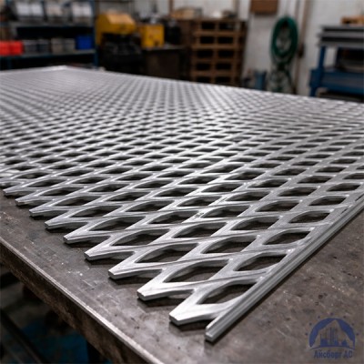 Алюминиевая декоративная просечно-вытяжная сетка 10х46.20х8 мм купить в Шымкенте